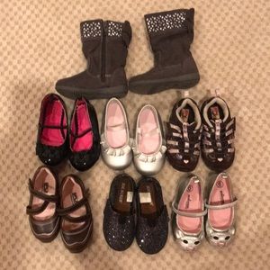 Size 6 toddler girl shoe lot